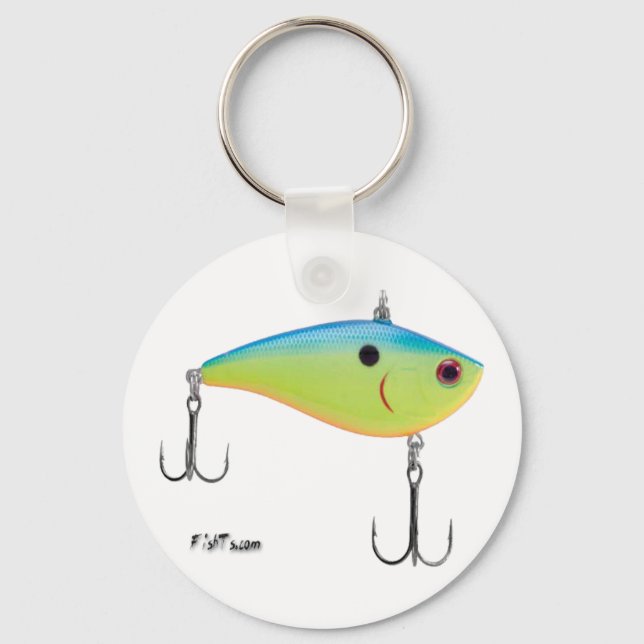 Artificial Bait, Tackle, Fishing Gear Keychain (Front)