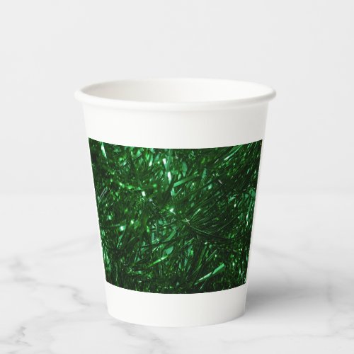 artificial christmas tree leaves  paper cups