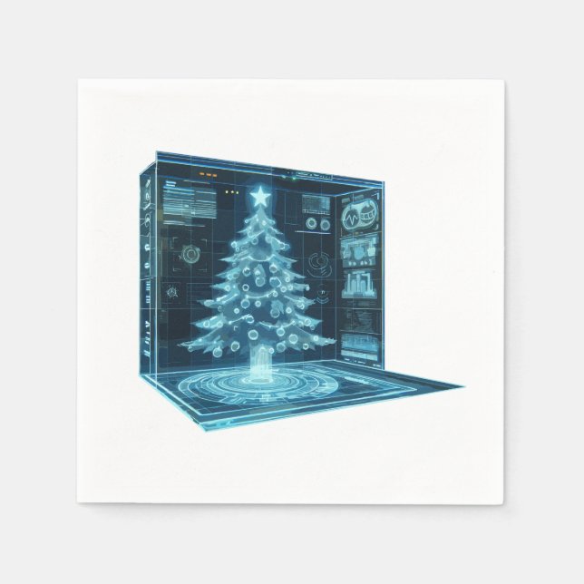 Artificial Christmas Tree Napkins (Front)