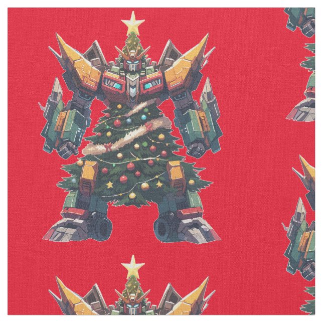 Artificial Christmas Tree Robot Fabric (Close Up)