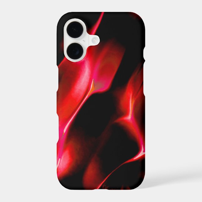 Artificial dunes in red shading iphone case (Back)