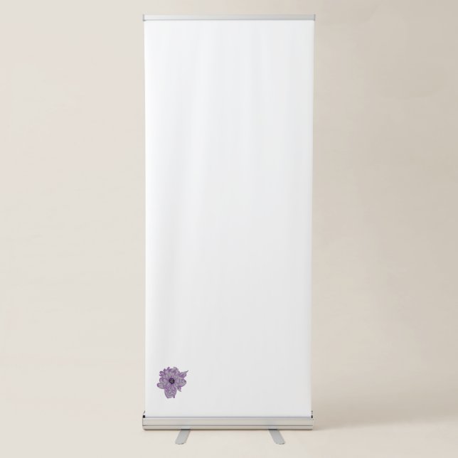 artificial flower  Vertical Retractable Banner (Front)