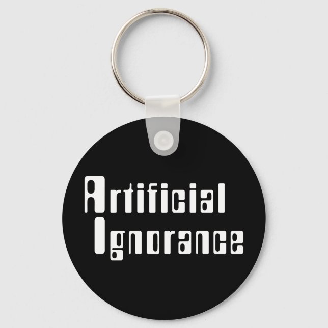 Artificial Ignorance Keychain (Front)