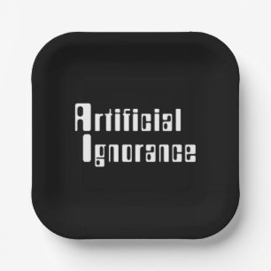 Artificial Ignorance Paper Plates