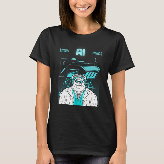 Artificial Intelligence AI Nerd Deep Learning Nerd T-Shirt (Front)
