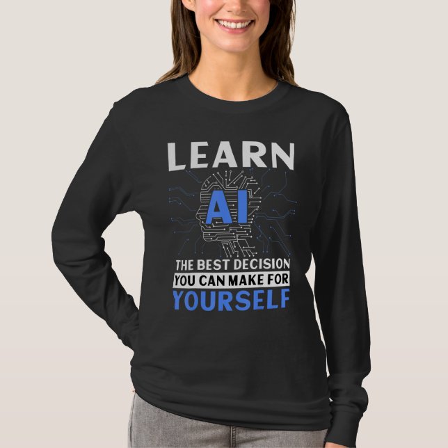 Artificial Intelligence Algorithm Programmer Ai De T-Shirt (Front)