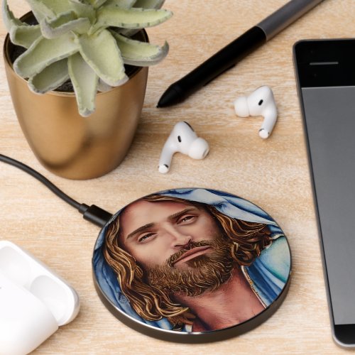 Artificial intelligence animal jesus  wireless charger 