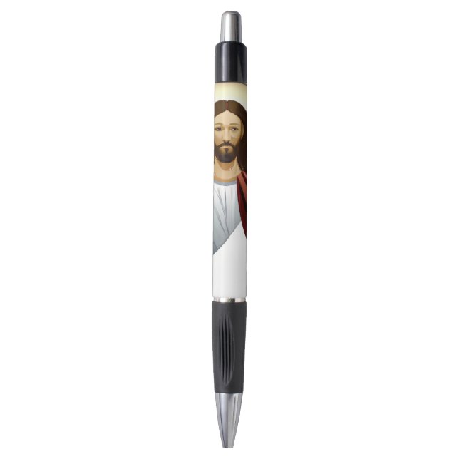 Artificial Intelligence Art of Jesus with Arms Out Pen (Front Vertical)