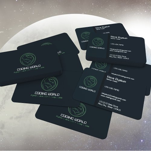 Artificial Intelligence Coder Business Card