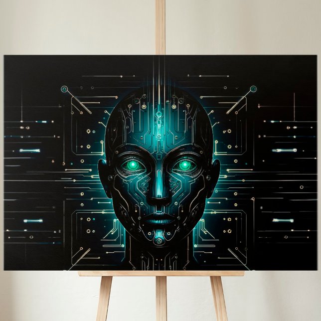 Artificial intelligence digital science robotics   canvas print (Creator Uploaded)