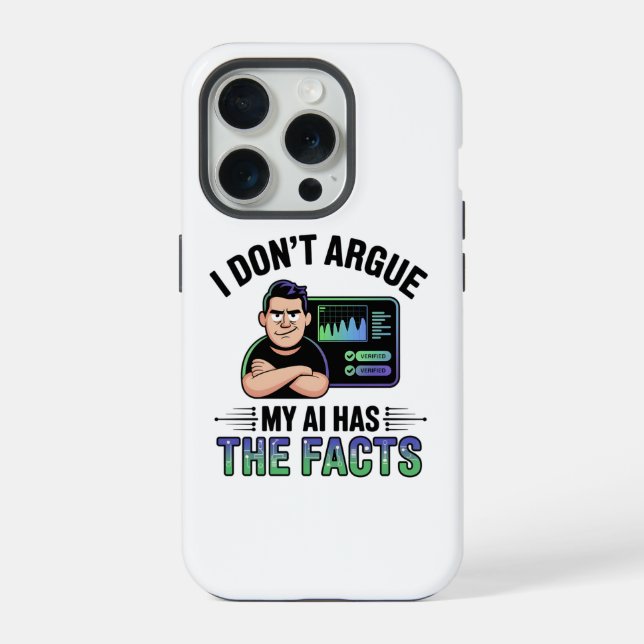 Artificial Intelligence Facts Humor Design Iphone Case (Back)