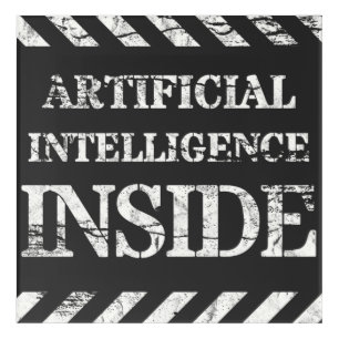 Artificial intelligence inside acrylic print