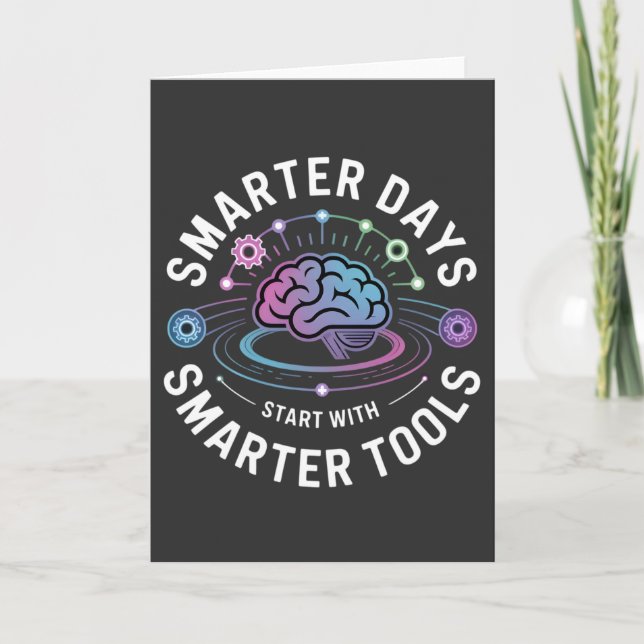 Artificial Intelligence Smarter Tools Card (Front)