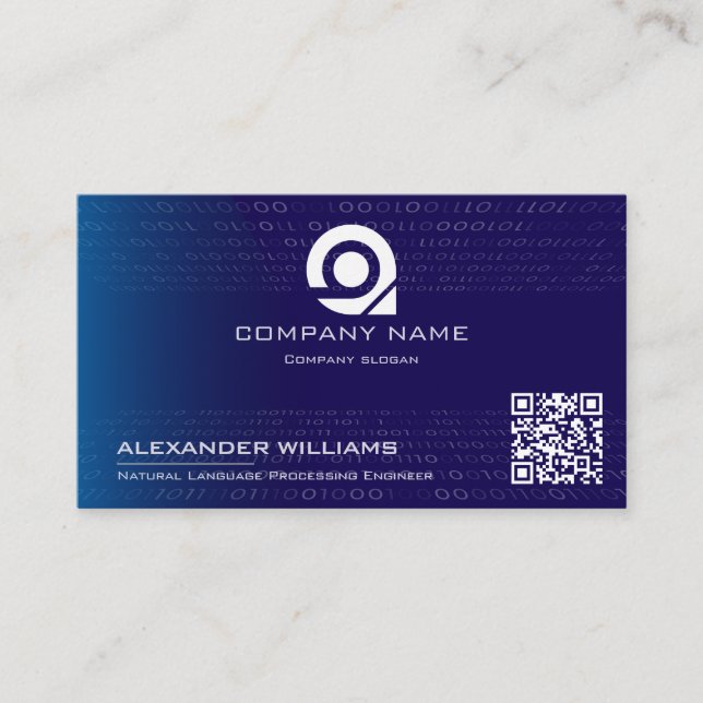 Artificial Intelligence Software Engineer Visiting Business Card (Front)
