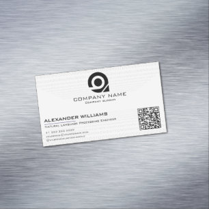 Artificial Intelligence Software Engineer Visiting Business Card Magnet