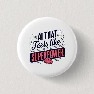Artificial Intelligence Superpower Graphic Button