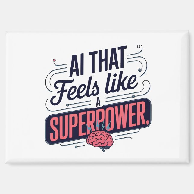 Artificial Intelligence Superpower Graphic Magnet (Front)