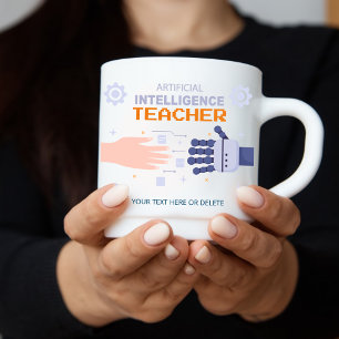 Artificial Intelligence Teacher - man & machine Coffee Mug