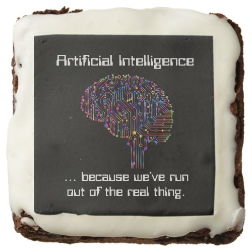 Artificial Intelligence vs Real Thing Brownie