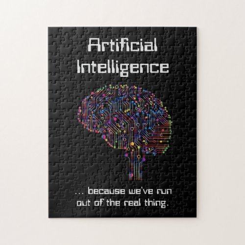 Artificial Intelligence vs Real Thing Jigsaw Puzzle