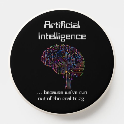 Artificial Intelligence vs Real Thing PopSocket