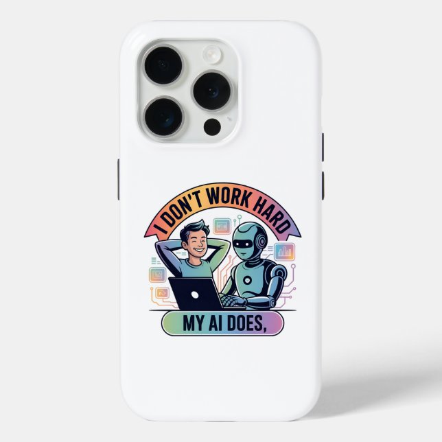 Artificial Intelligence Work Smarter Case-Mate iPhone Case (Back)