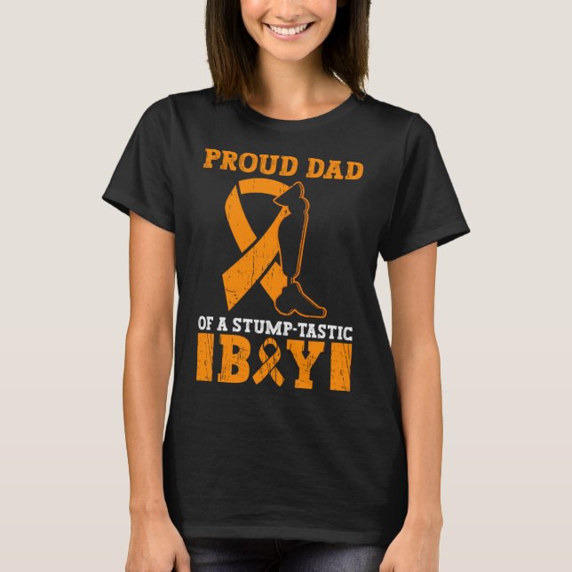 Artificial Leg And Limb Loss Awareness Dad T-Shirt (Front)
