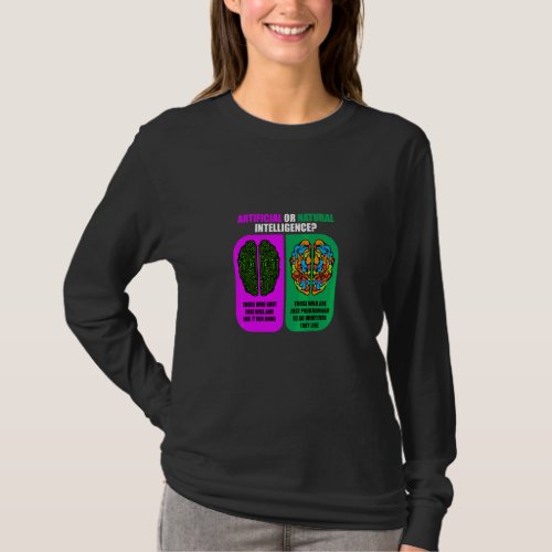 Artificial Or Natural Intelligence  Software Ai Pr T_Shirt