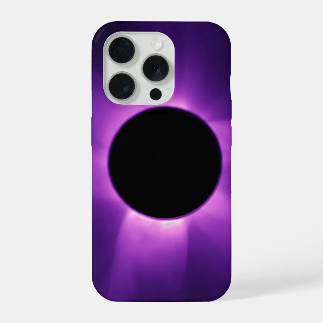 Artificial Solar Eclipse from Space iPhone Case (Back)
