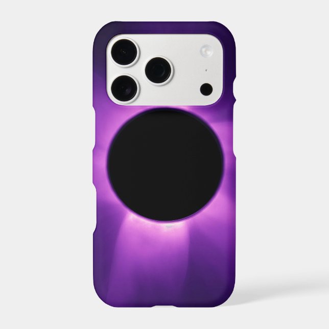 Artificial Solar Eclipse from Space Iphone Case (Back)