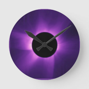 Artificial Solar Eclipse from Space Round Clock