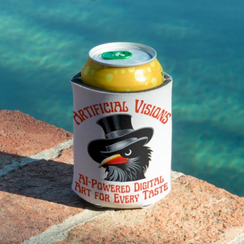Artificial Visions Logo Can Cooler