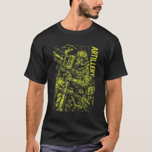 Artillery Soldier Heavy Firepower Graphic Art T-Shirt