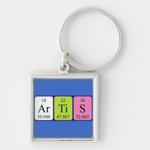 Artis periodic table name keyring
