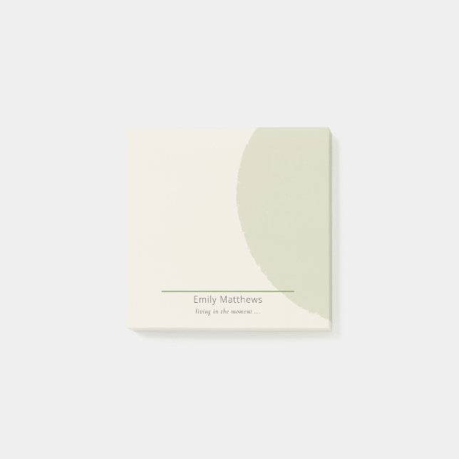 Artisan 3x3 Notes Sage Minimalist Brand (Front)