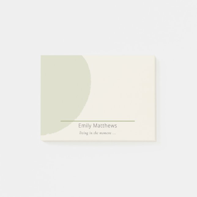 Artisan 4x3 Notes Sage Minimalist Brand (Front)