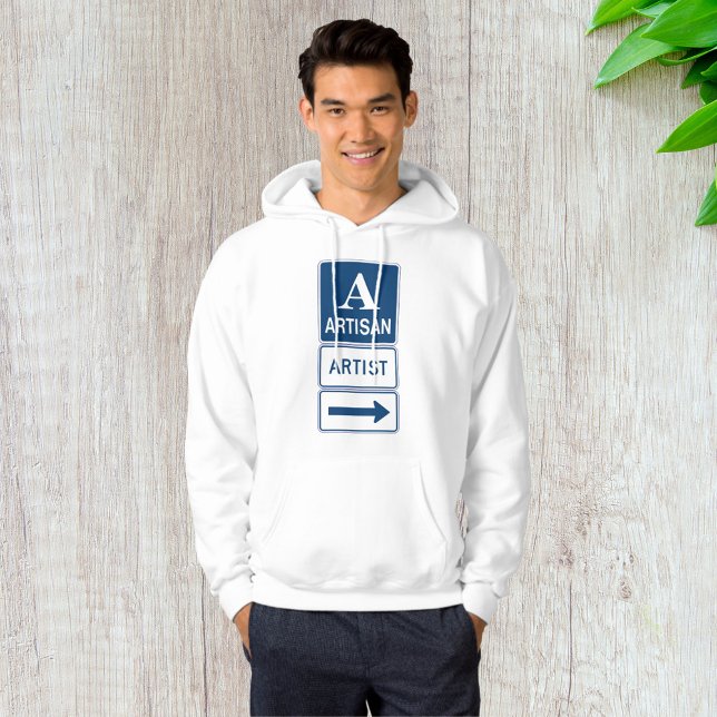 Artisan Artist Studio Sign Directional Arrow  Hoodie (Creator Uploaded)