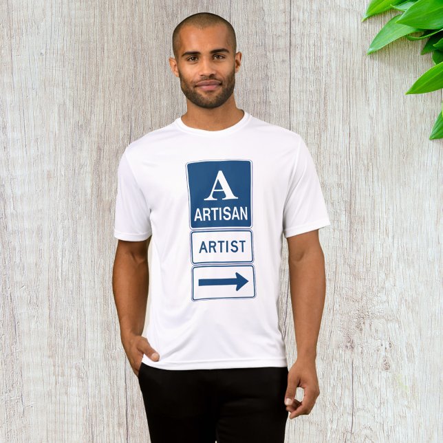 Artisan Artist Studio Sign Directional Arrow  T-Shirt (Creator Uploaded)