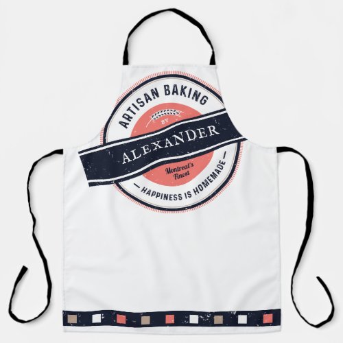 Artisan Baker Happiness is Homemade Hipster Apron