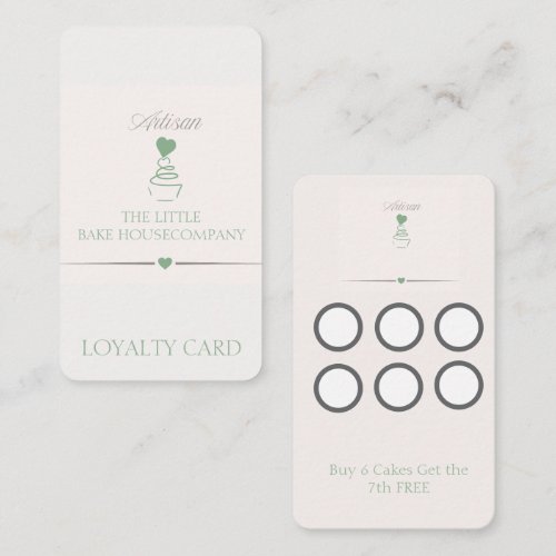 Artisan Bakery  Business Branding  Loyalty Card