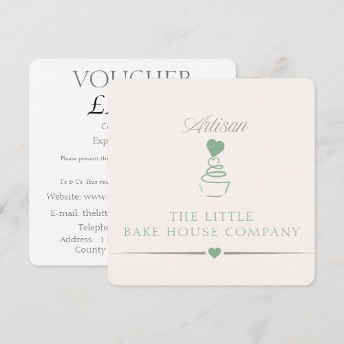 Artisan Bakery Business Branding Voucher