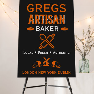 Artisan Bakery Business Promotion Foam Board