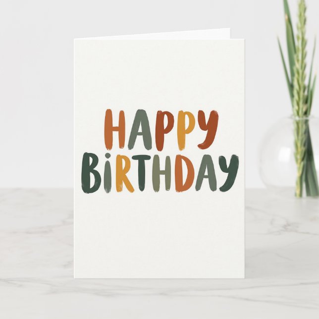 Artisan Birthday Card (Front)