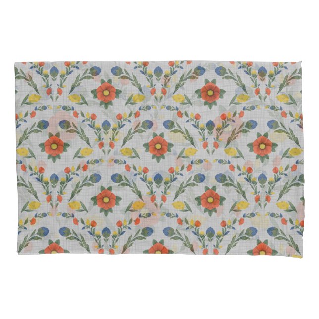 Artisan Blossom Top Sheet Pillow Case (Front-Left)