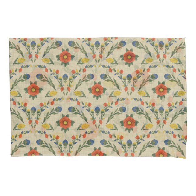 Artisan Blossom Top Sheet Pillow Case (Front-Left)