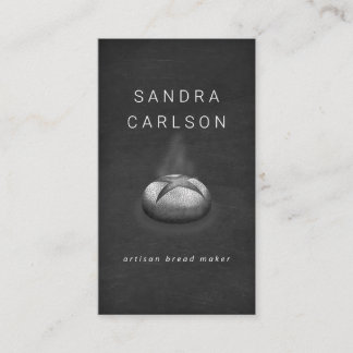 artisan bread baker chalkboard business card