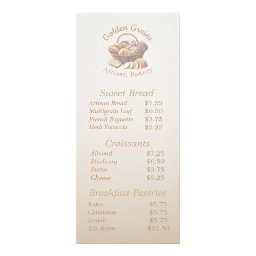 Artisan Bread Basket Rack Card