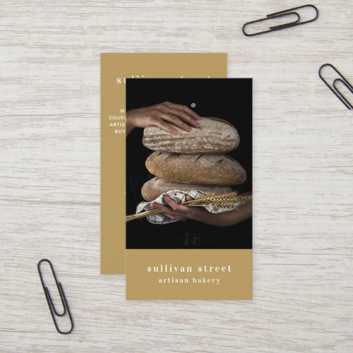 Artisan Bread Maker Photo Bakery  Business Card