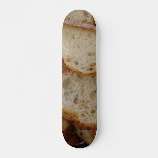 Artisan Bread Slices Skateboard Deck (Front)