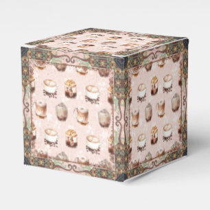 Artisan Café Watercolor Favor Boxes